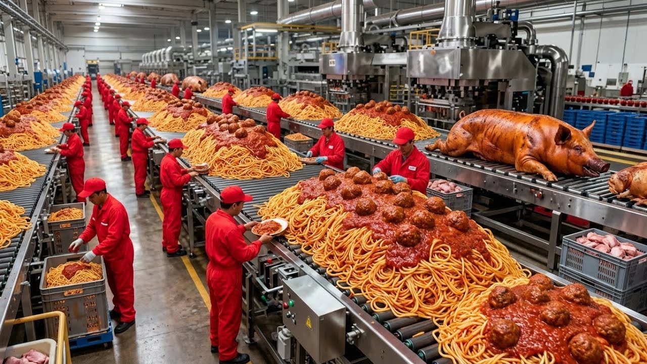 Live: Inside the Largest Italian Pasta Factory: How Spaghetti Is Made (Full Process)