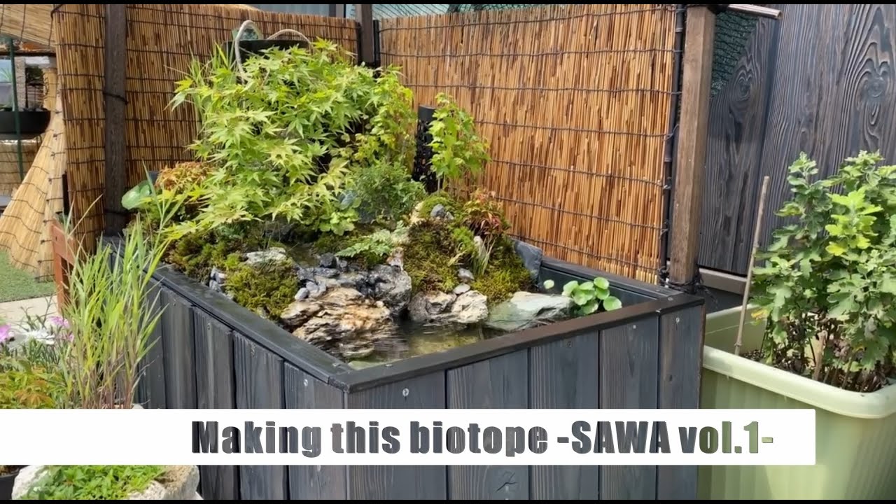 [ENG SUB]小川のあるメダカビオトープ making this biotope.-sawa- vol,1@japan