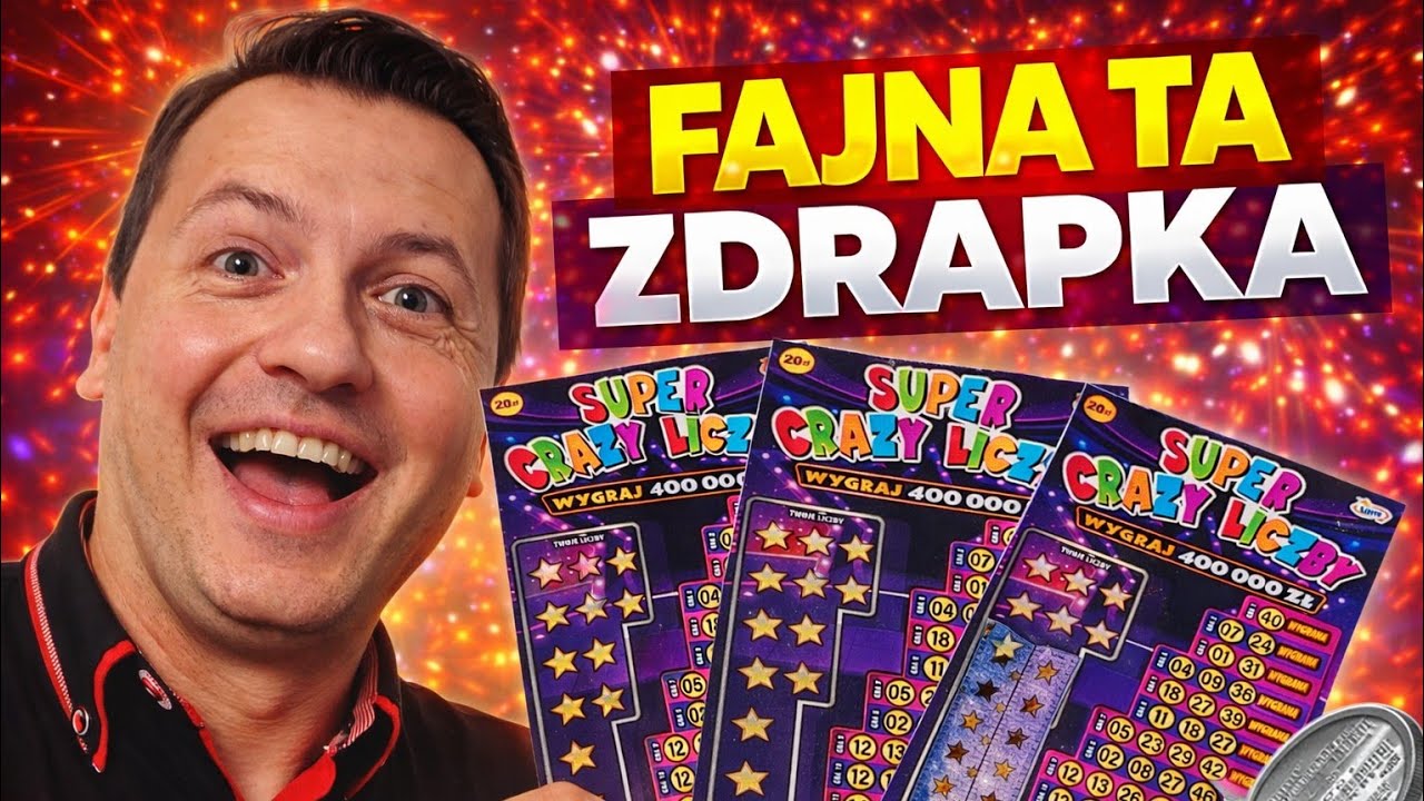 Fantastyczne Zdrapki Lotto SUPER CRAZY LICZBY Fajna ta zdrapka
