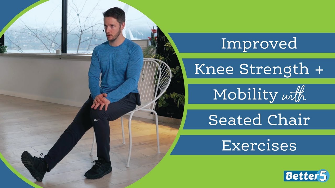Improved Knee Strength + Mobility with Seated Chair Exercises Day 1