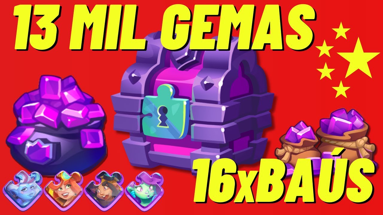 Rush Royale - 13 mil gemas!!! l Gameplay português PT-BR