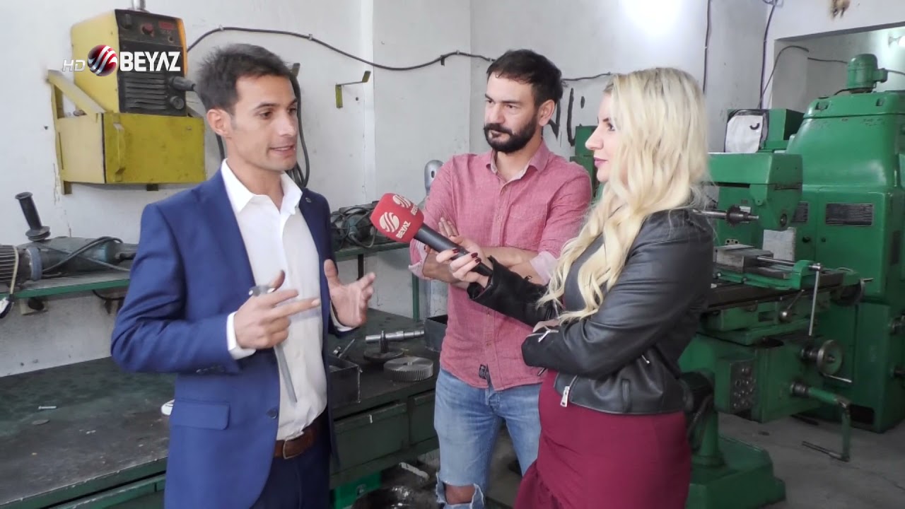 üzüm makinası üretim yerimize Beyaz TV  Ziyaret etti ve güzel bir çalışma yaptı