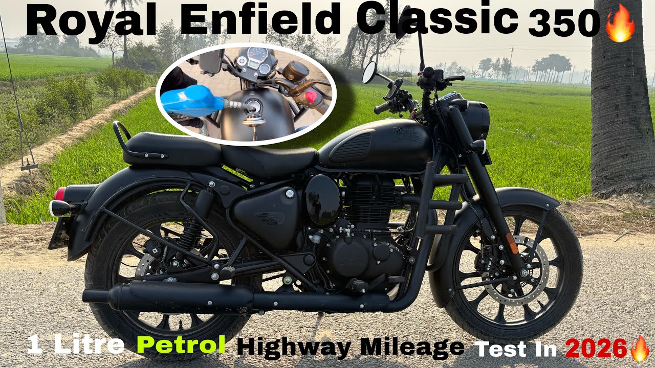 New Classic 350 Real Mileage Test in Highway 2026🔥| 1 Litre Petrol | Royal Enfiled Shocked Result😱
