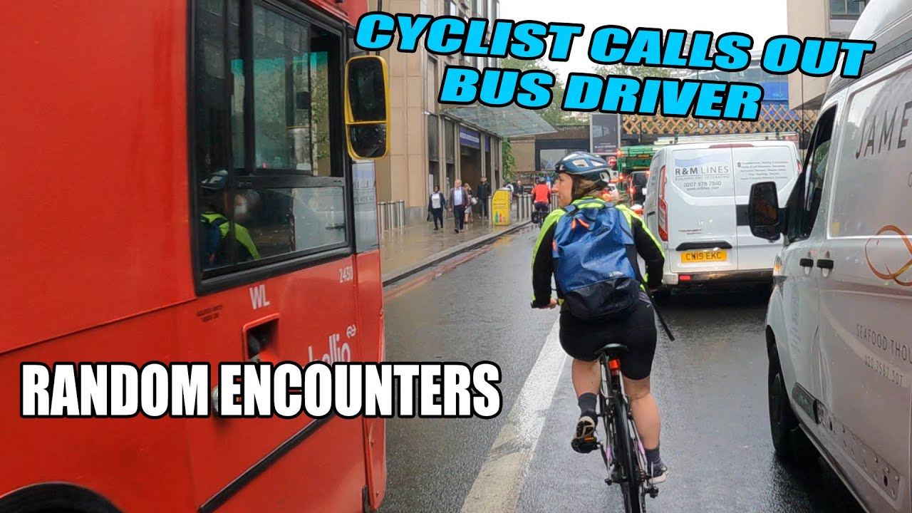 Cyclist Calls Out Bus Driver for Pulling Away - Random Encounters