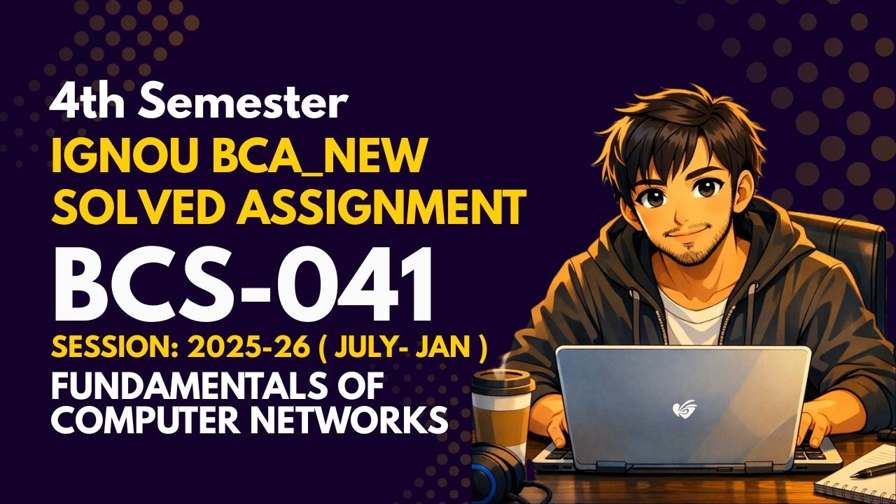 BCS-041 || BCA_NEW 4th Sem || Solved Assignment (Jan-26/July-26) || IGNOU BCA SOLUTIONS