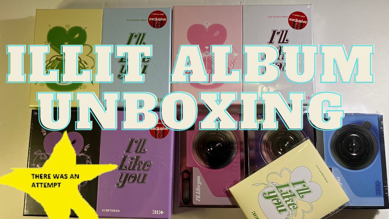 A fail unboxing of illit - I'll Like You mini album (all versions, Target exclusives)