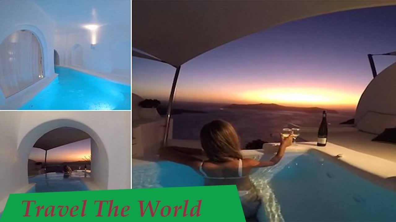 Does Dana Villas Santorini have most perfect plunge pool?  - Travel Guide vs Booking