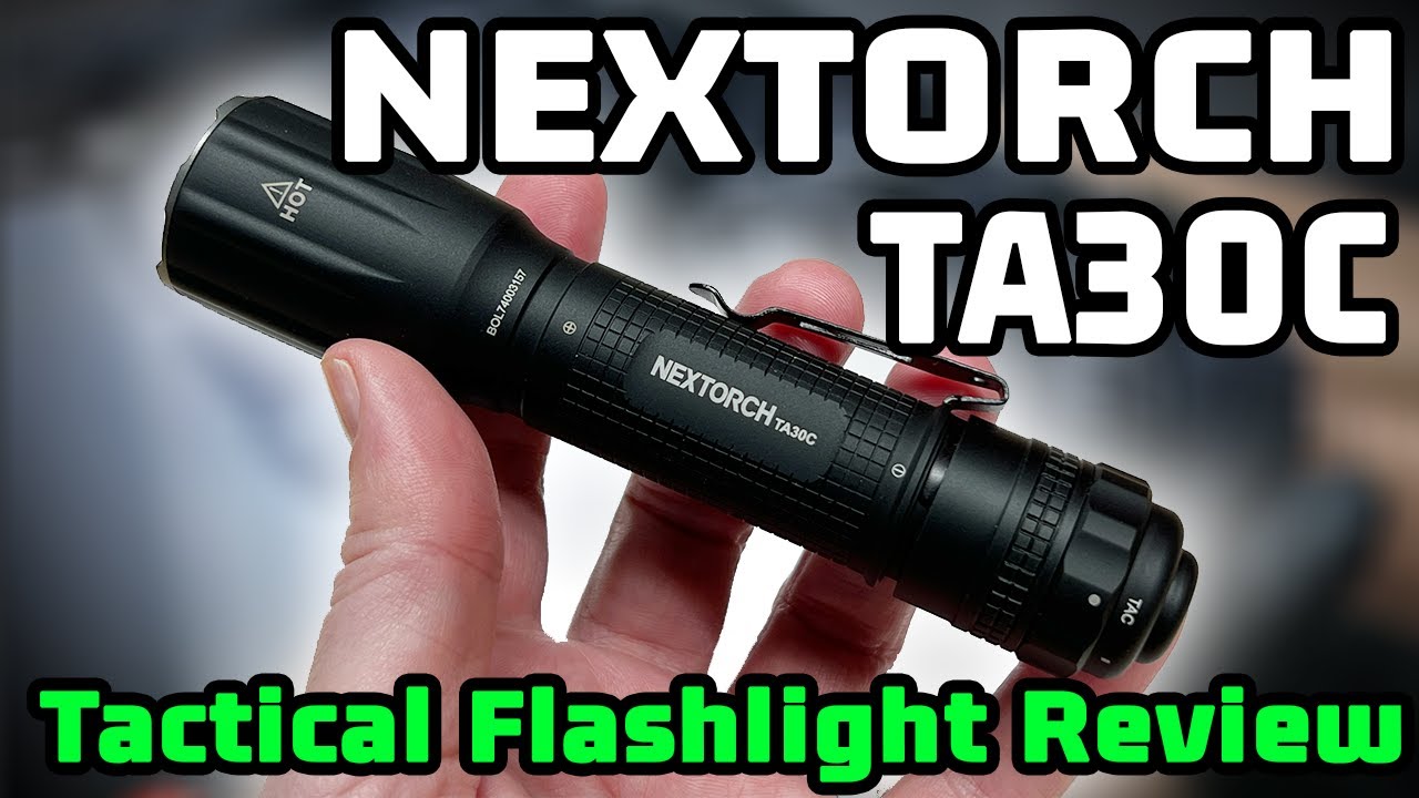 Nextorch TA30C One-Step Strobe Tactical Flashlight Review and Lux Text