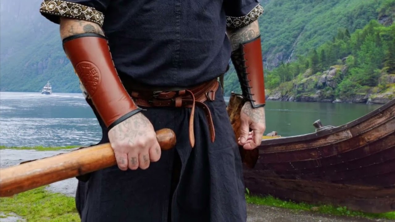 What did the Vikings make sails out off.