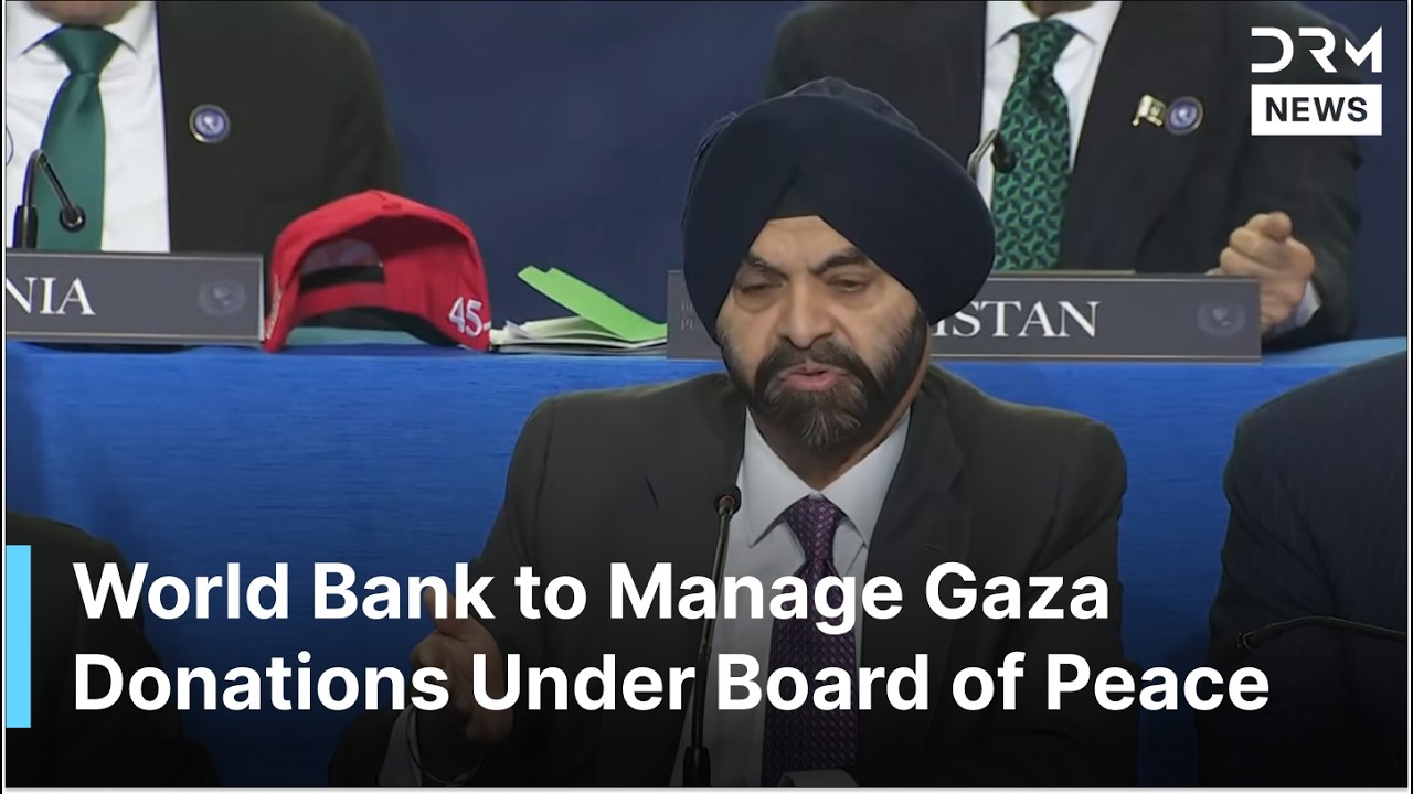 World Bank Chief Ajay Banga Unveils Gaza Reconstruction Fund at Board of Peace Summit | AC1G