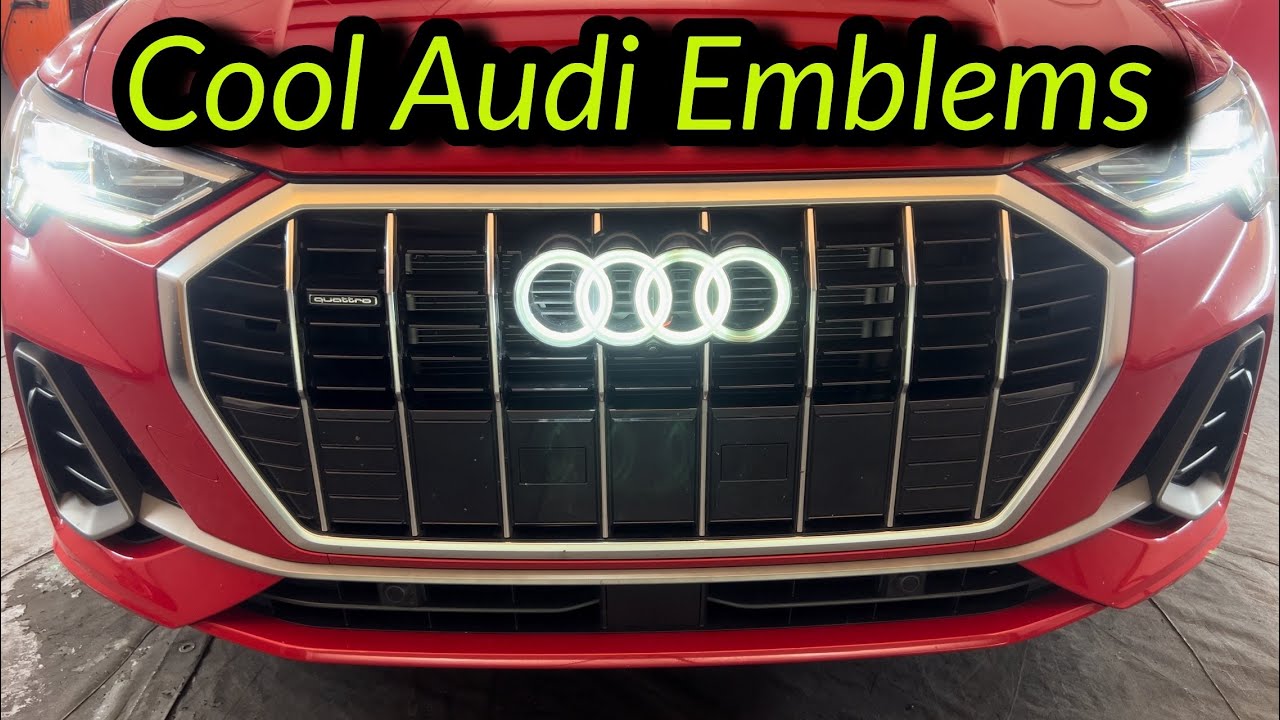 DIY: Audi Front Emblem Replacement with LED lights
