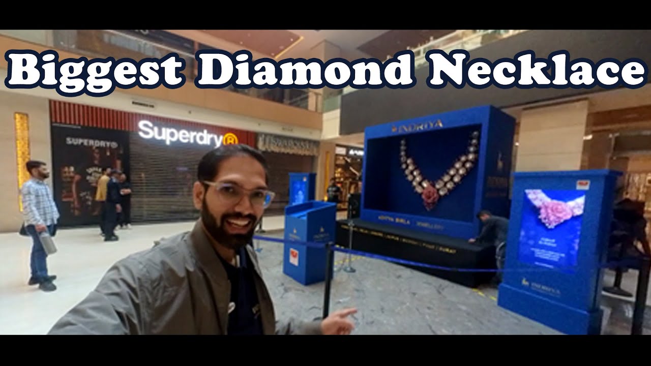 Biggest Diamond Necklace. Indriya - Aditya Birla Jewellery Gulposh.