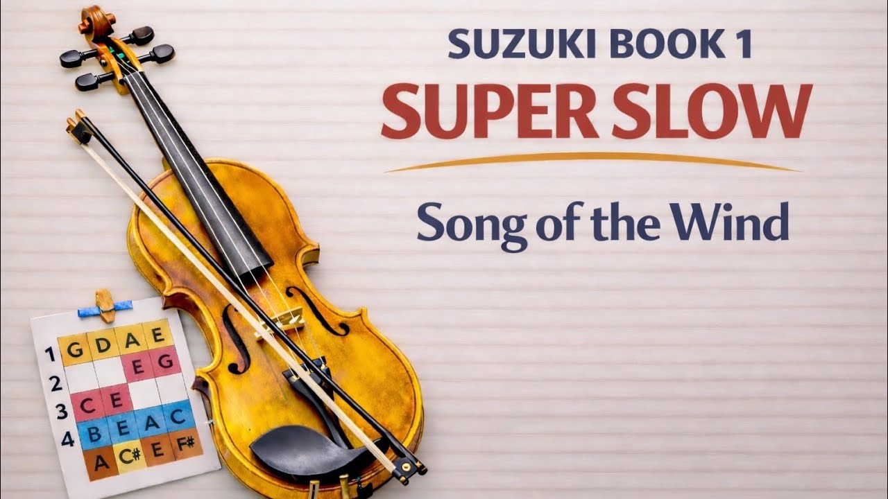 Song of the Wind | Super Slow Violin Practice With Me | Play Along | 3 Speeds | Suzuki Violin Book 1