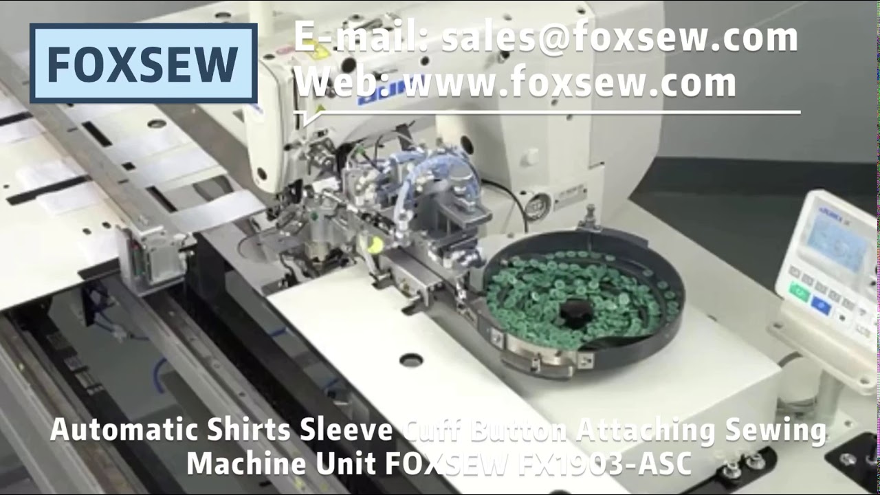 Automatic Shirt Cuff Button Sewing Machine Unit