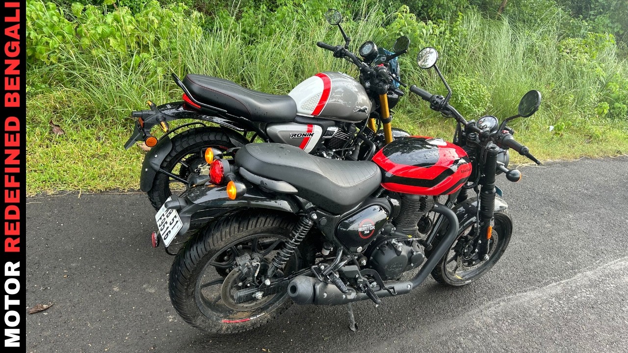 2025 TVS Ronin 225 OBD 2B Vs Royal Enfield Hunter 350 বাংলা রাইড কোম্পারিসন | বেস্ট কোনটা ??