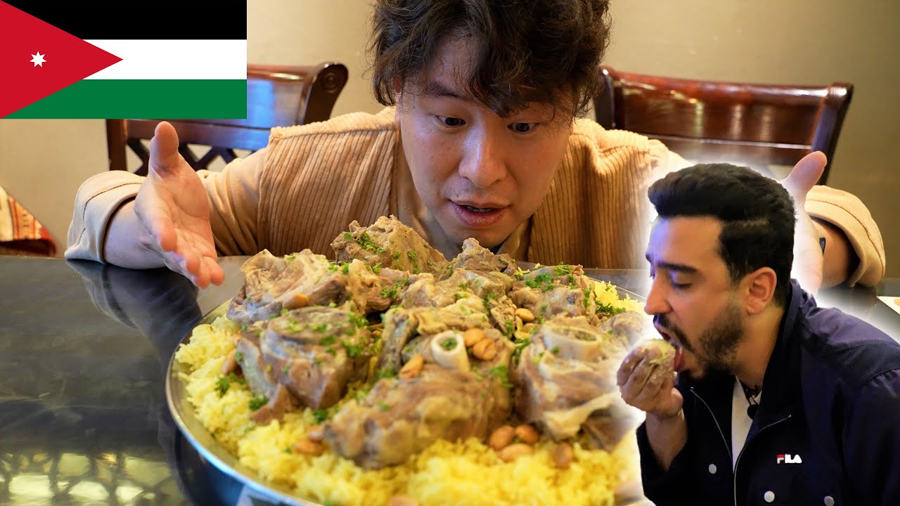 ردة فعل كوري يجرب المنسف لأول مرة😱! صدمة بحياته ما ينساها