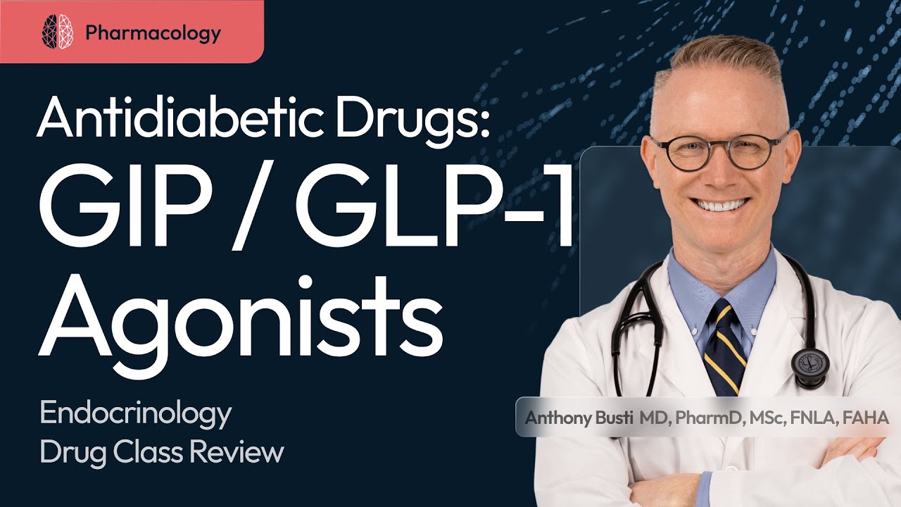 Tirzepatide (GIP/GLP-1 Agonists) for Diabetes: Pharmacology Made Easy