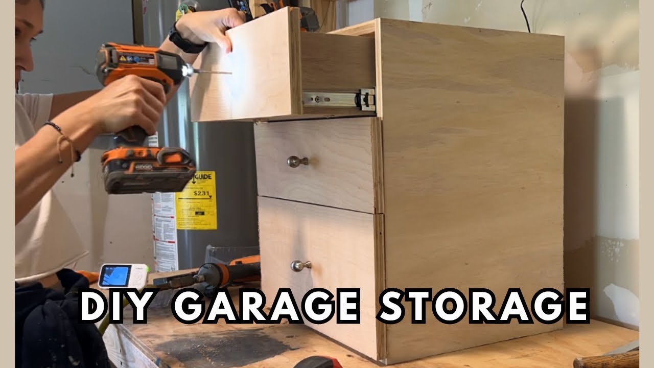 DIY GARAGE STORAGE | HOW TO BUILD EASY DRAWER BOX