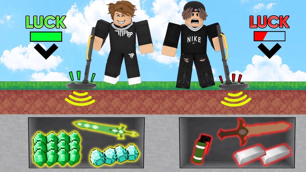 Metal Detecting Race, But I Secretly RIGGED IT.. (Roblox Bedwars)