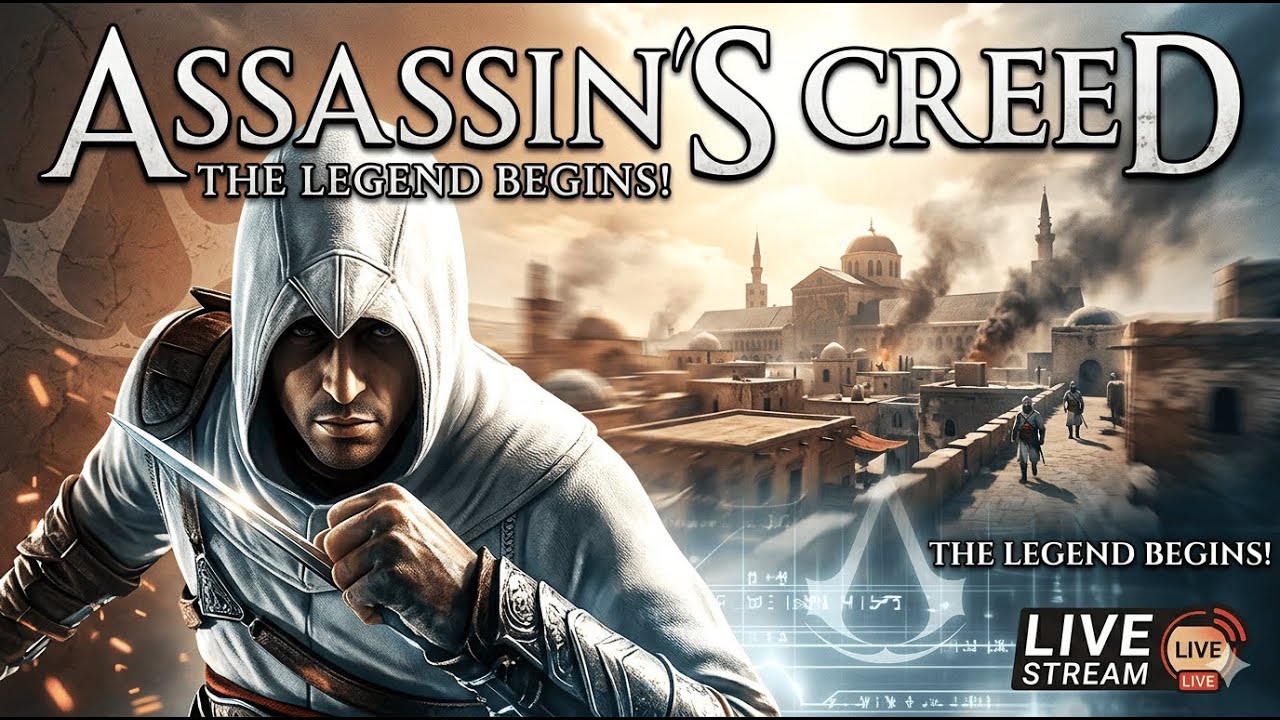 Playing Assassins creed 1 ! Join LIVE