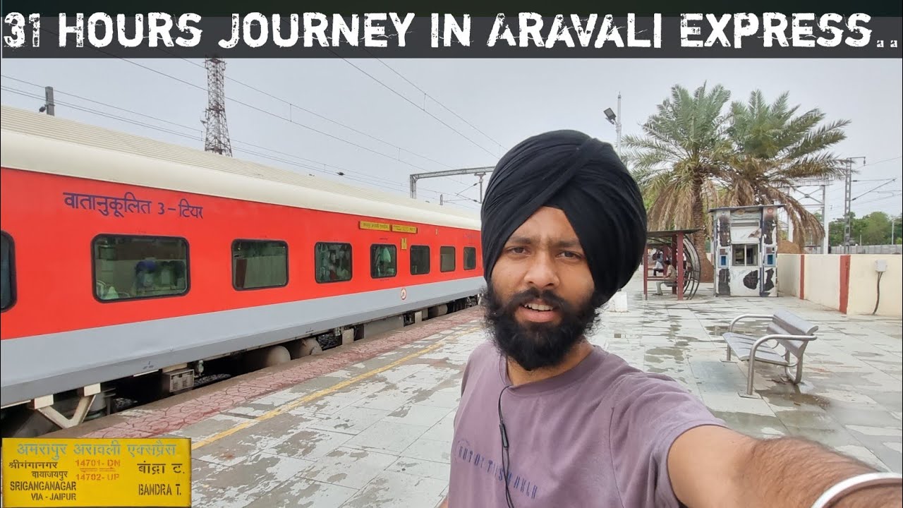 Shri Ganganagar To Bandra Full Journey In 14701 Amrapur Aravali Express...