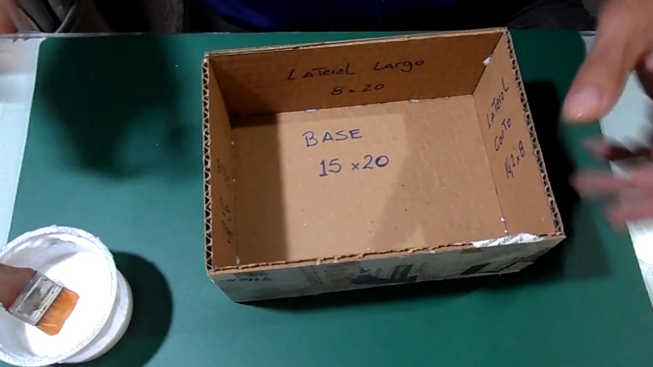 realizar cartapesta a la caja y la tapa- Parte 2