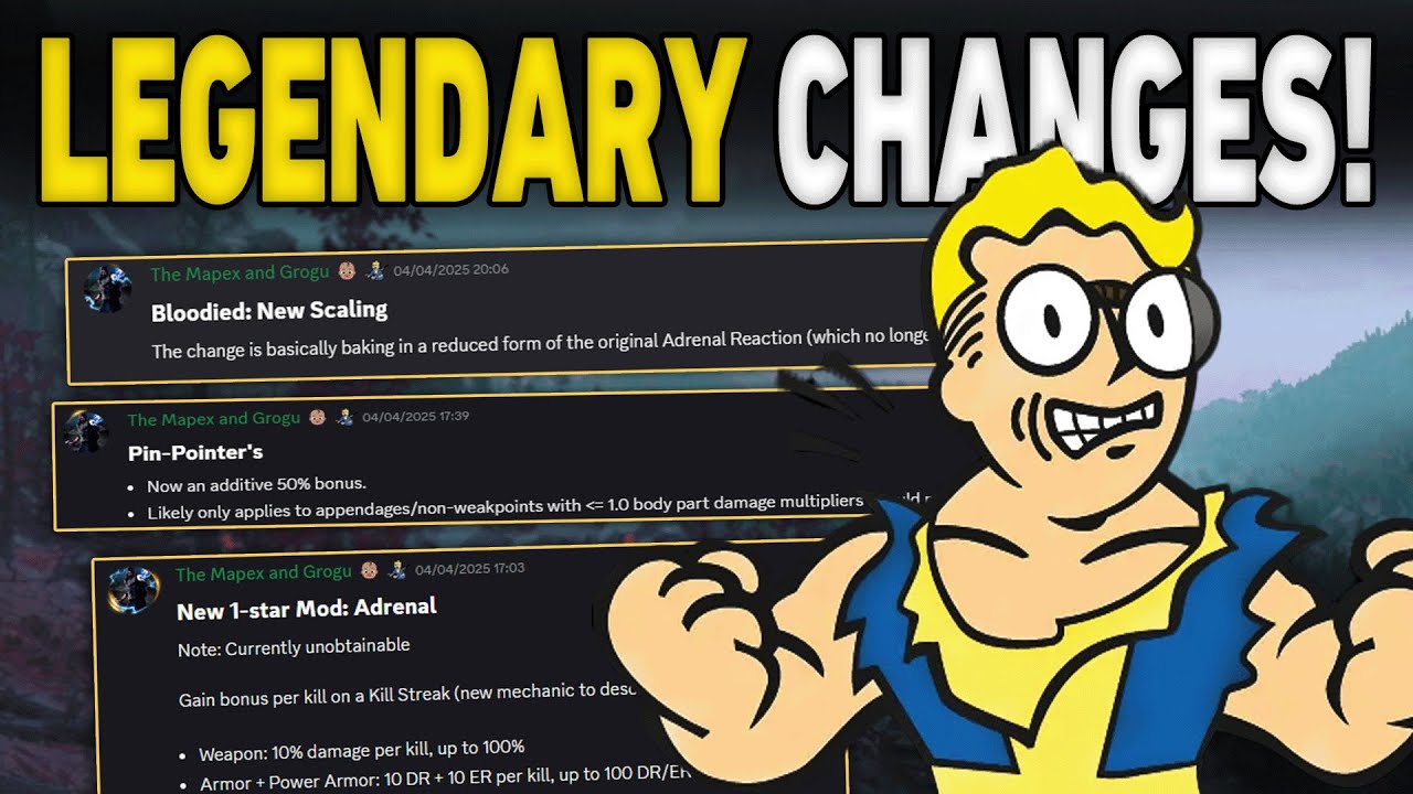 NEW Legendary Changes Coming Including Bloodied Nerf, New Perk + More in Fallout 76!