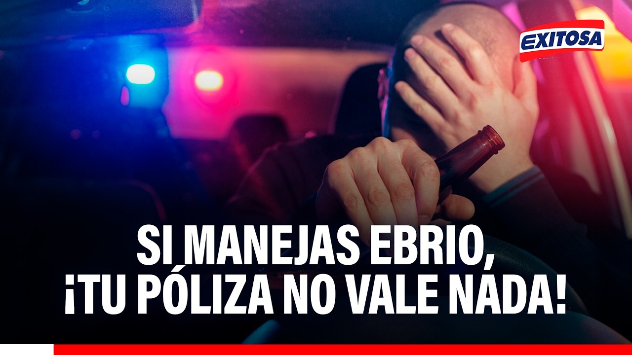 🔴🔵 ¡Atención! Si manejas ebrio y provocas un ACCIDENTE, tu póliza NO VALE NADA