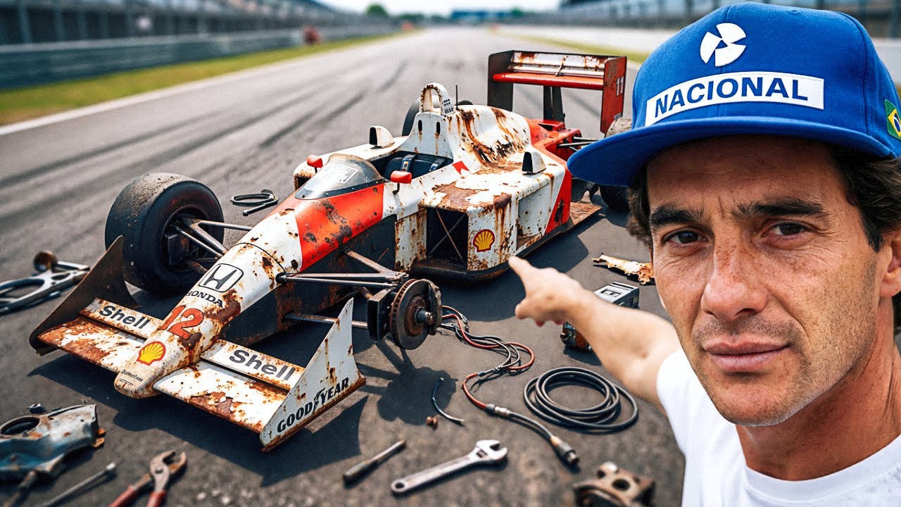 Full restoration of a 1988 McLaren driven by Ayrton Senna, a model used in Formula 1 races