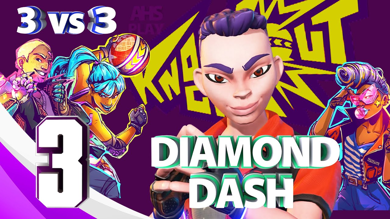 Knockout City Season 3: Hacked Gameplay | Part 3 Diamond Dash [4K60FPS PS5] No Commentary