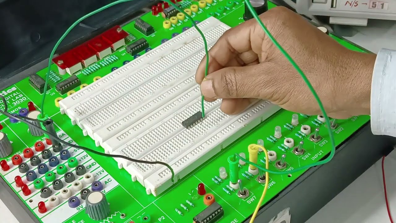 Mod-3 counter using J-K flip flop, IC 7473, #experiment ,#digitalelectronics ,#counter ,#electronic
