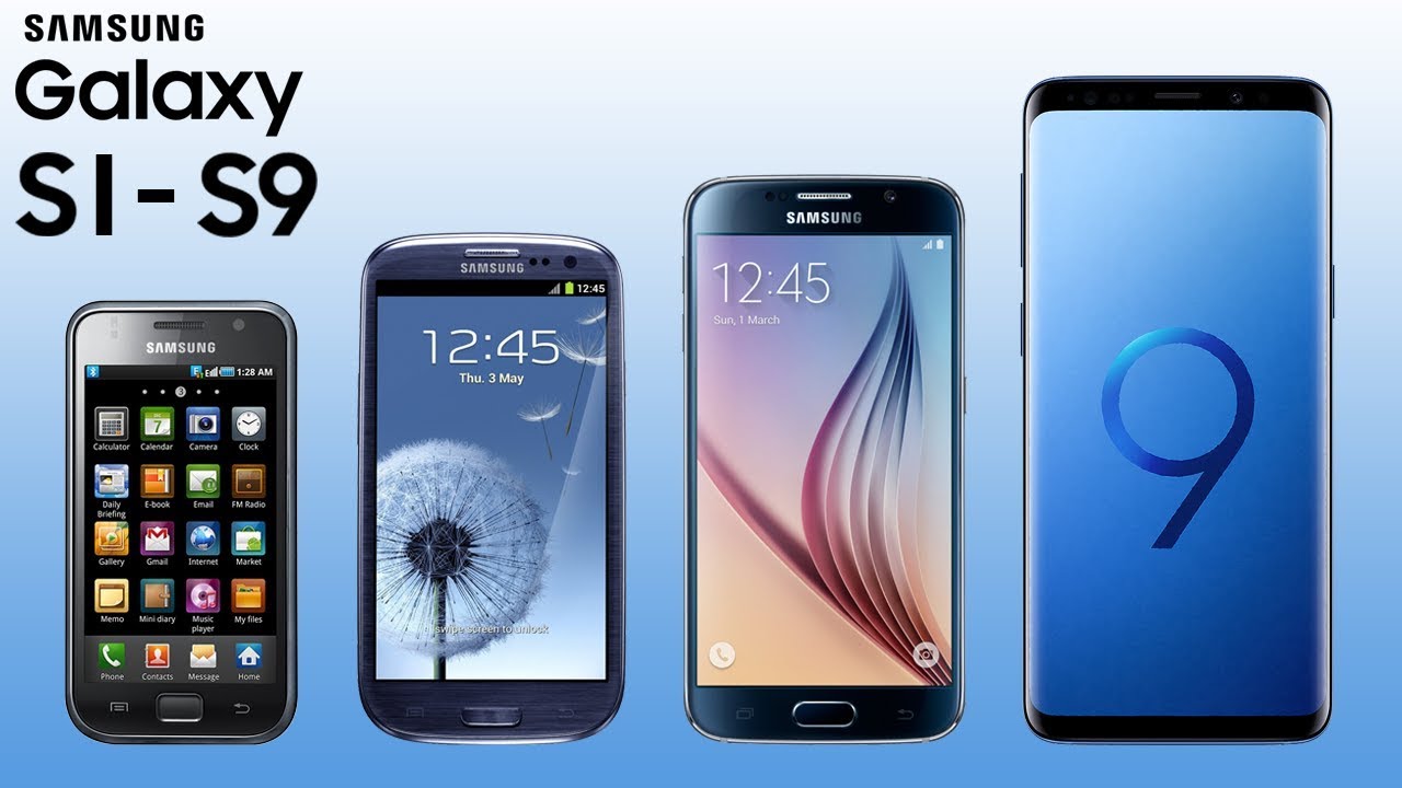 History of Samsung Galaxy S1-S9 | 2010-2018