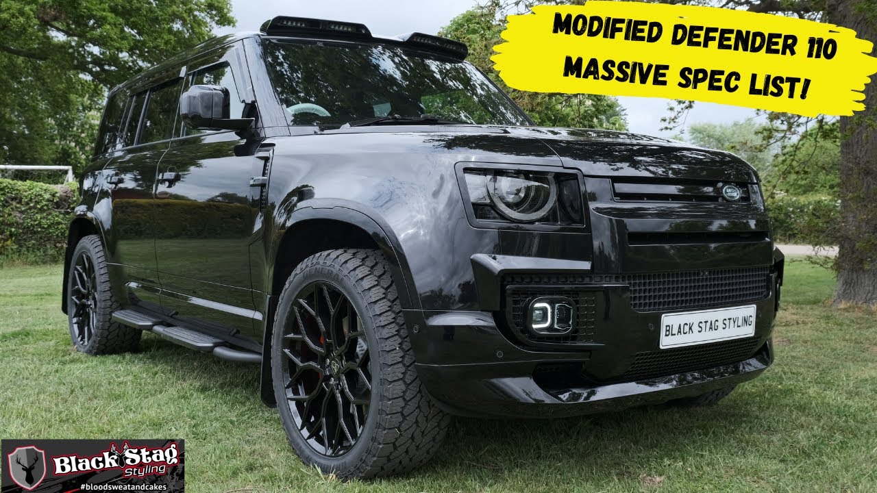 Модифицированный Land Rover Defender 110 — СУПЕР МОДЫ!! Лазерные фары, диффузор и многое, многое ...