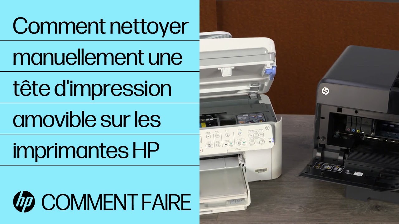 Comment nettoyer manuellement une tête d'impression amovible sur les imprimantes HP | HP Support