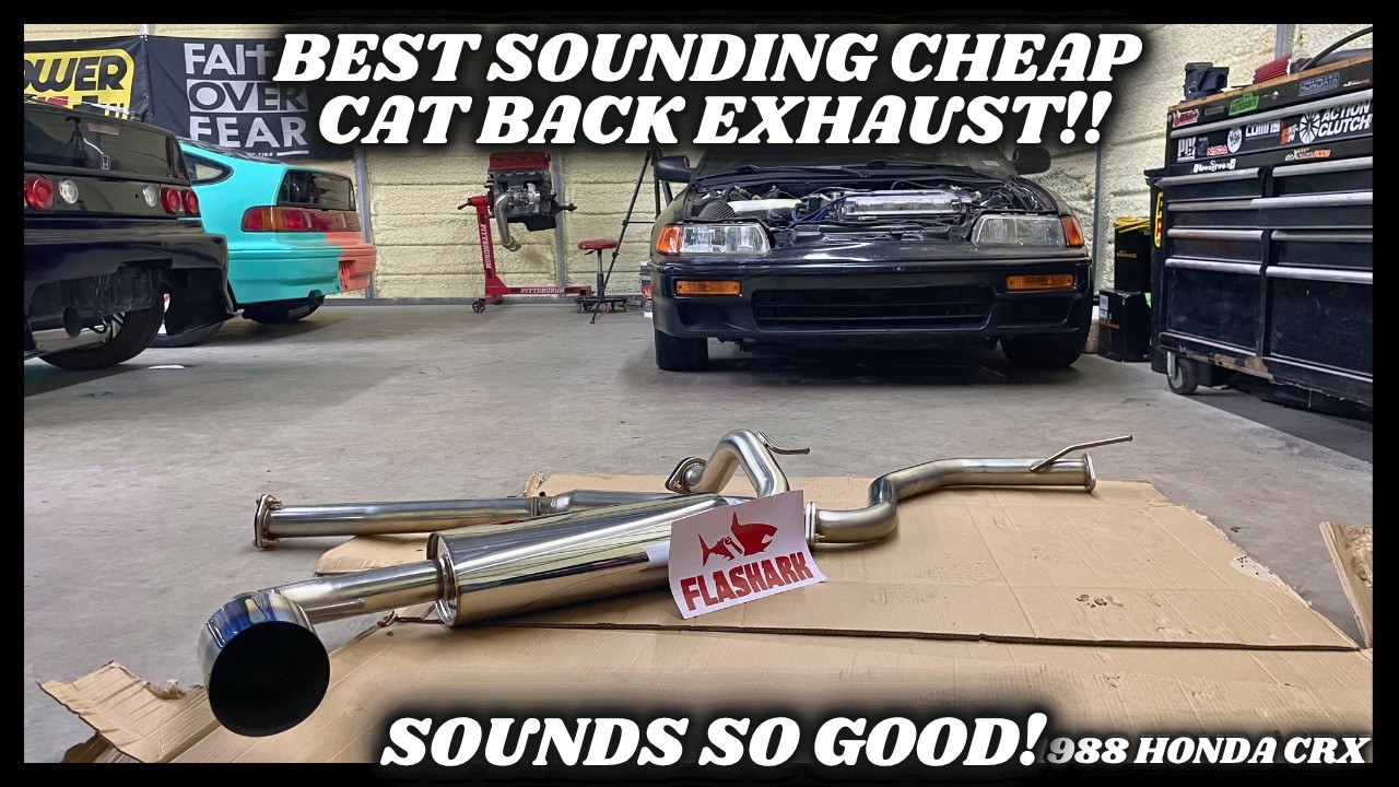 BEST CHEAP CRX CAT BACK EXHAUST THAT SOUNDS GOOD! @Flashark Racing
