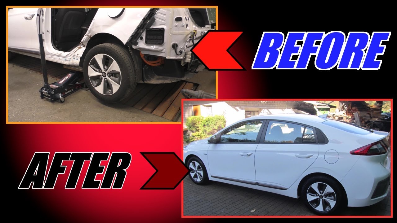 Rebuilding a salvage Hyundai Ioniq in 10 minutes
