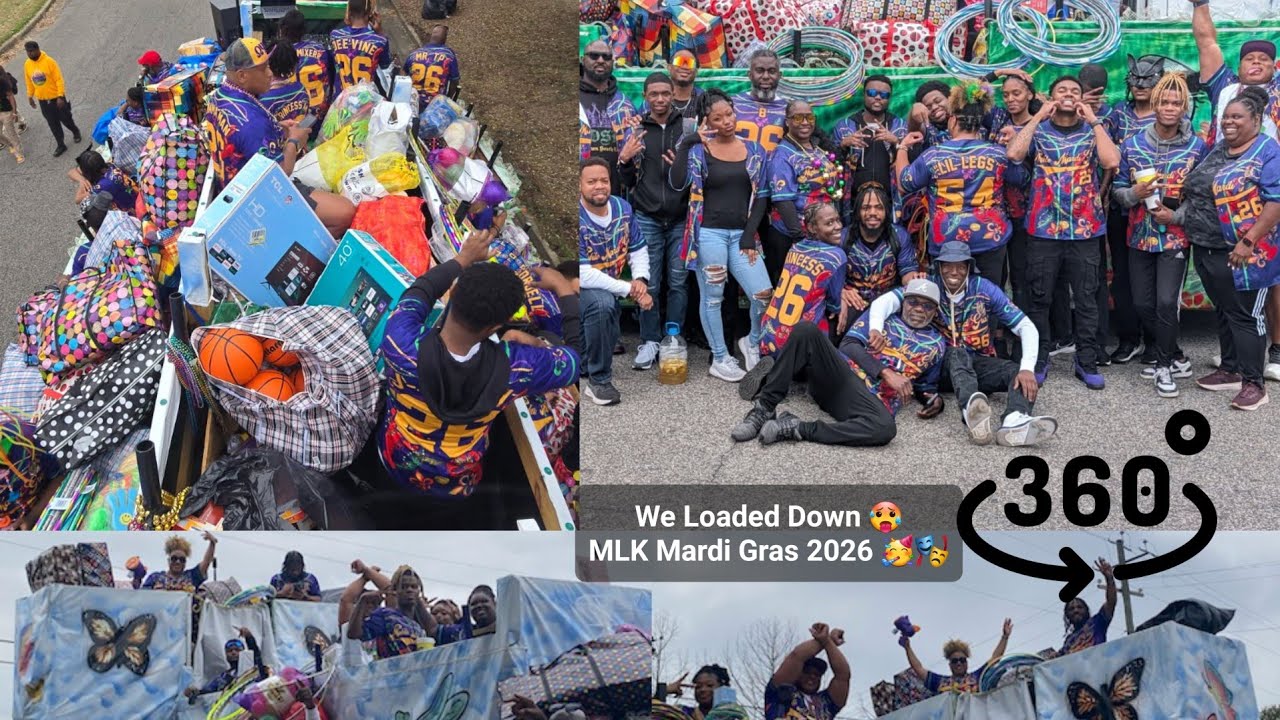 *360 View*  MLK Parade Mobile, AL | Mardi Gras 2026 Float POV🎭🥳  PT.1
