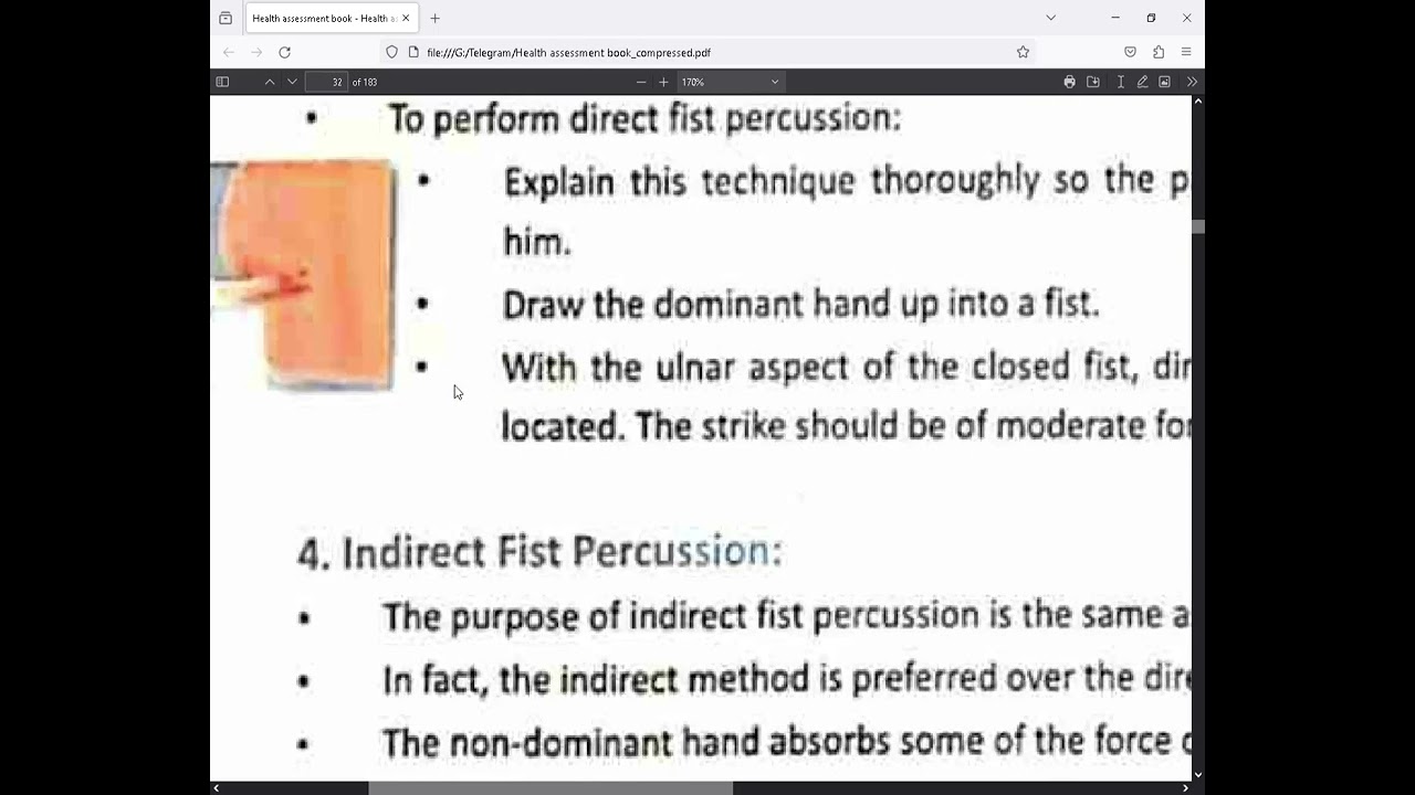 شرح المحاضره الثانيه (Physical Examination P2) لمقرر Health Assessment كليه تمريض+النقاط المهمه