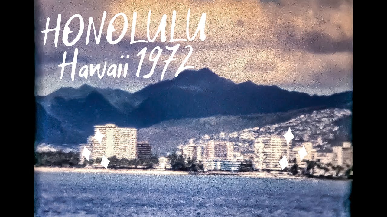 1972 Honolulu Hawaii - Old 8mm film video