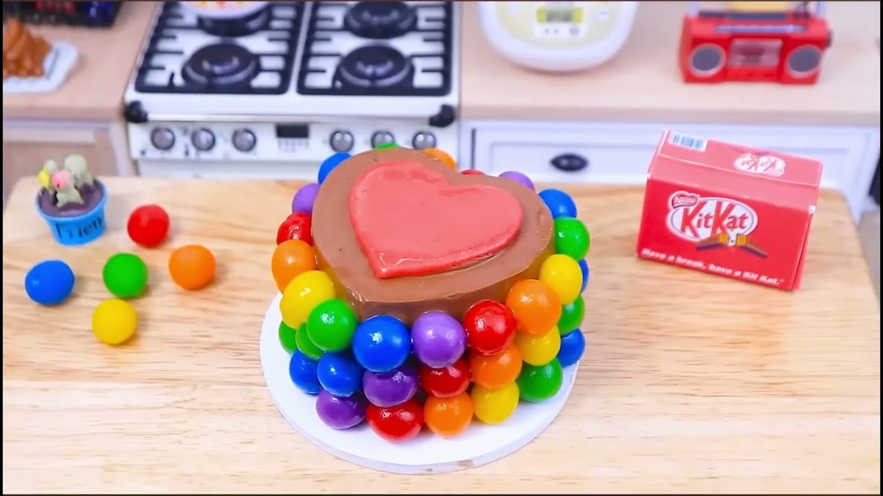 Rainbow Chocolate Cake 🌈So Tasty Miniature Rainbow Ice Cream Cake Decorating🌈1000+ Miniature Ideas