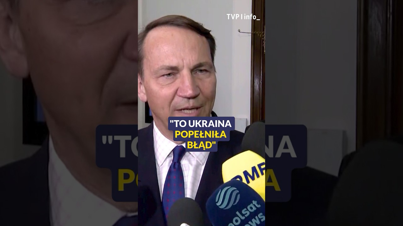 Sikorski: Ukraina popełniła błąd i oczekujemy, że go naprawi #polityka #polska #ukraina #shorts