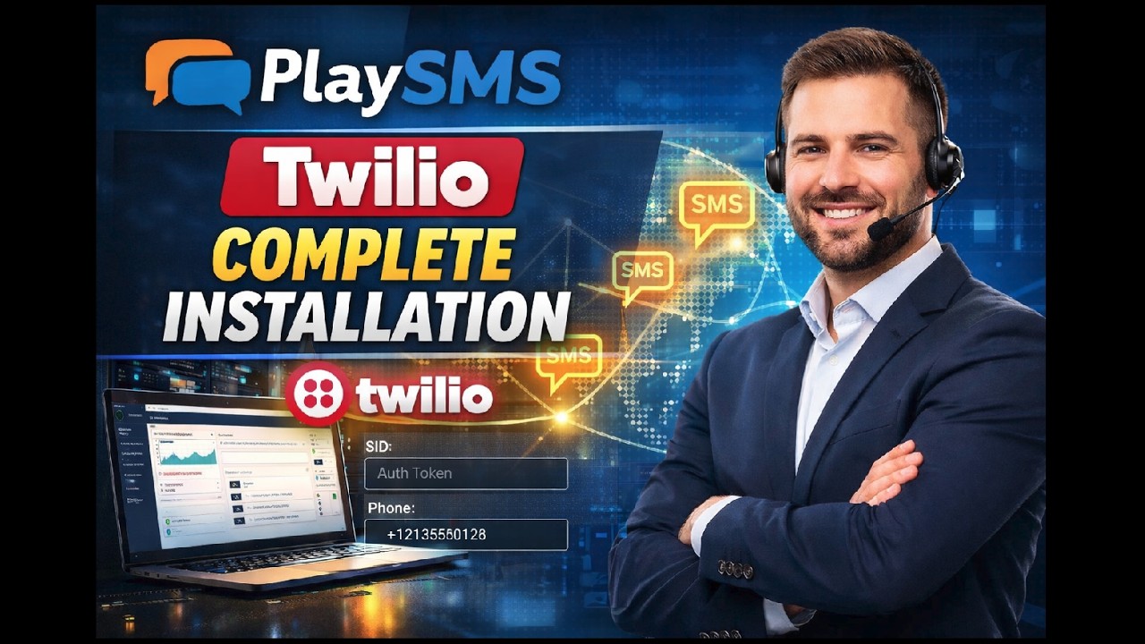 PlaySMS Twilio Complete Installation & Configuration Service