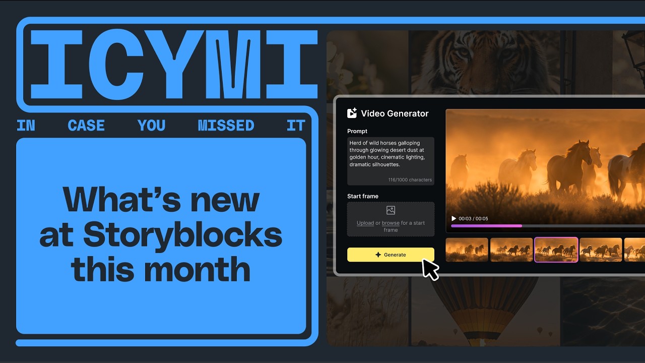 Новинки Storyblocks за июль 2026 года: генераторы видео и изображений в AI-инструментарии и разго...