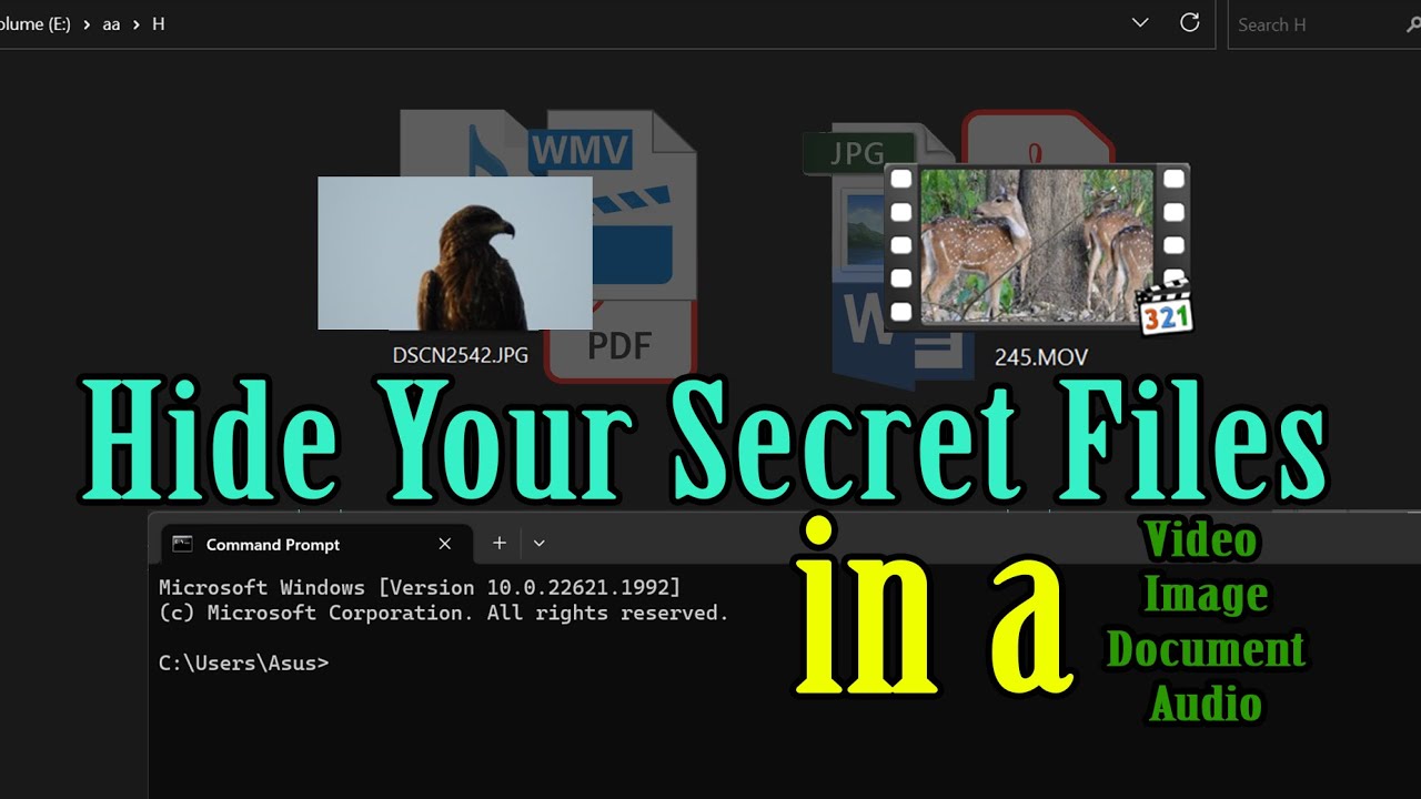 Concealing Your Secret Files Inside Any File Format || Hide Your Data Safely!