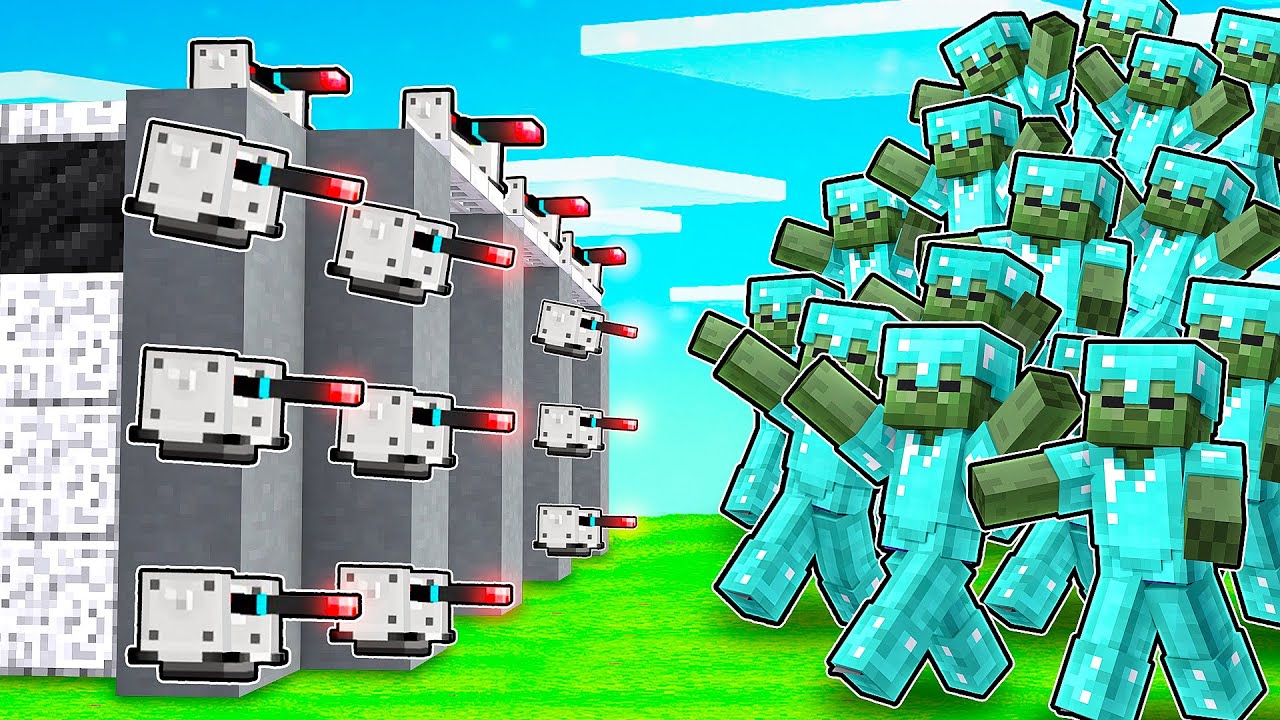 BUNKER D'ACCIAIO LIVELLO 999.999.999 VS 1.000 ZOMBIE! - MINECRAFT