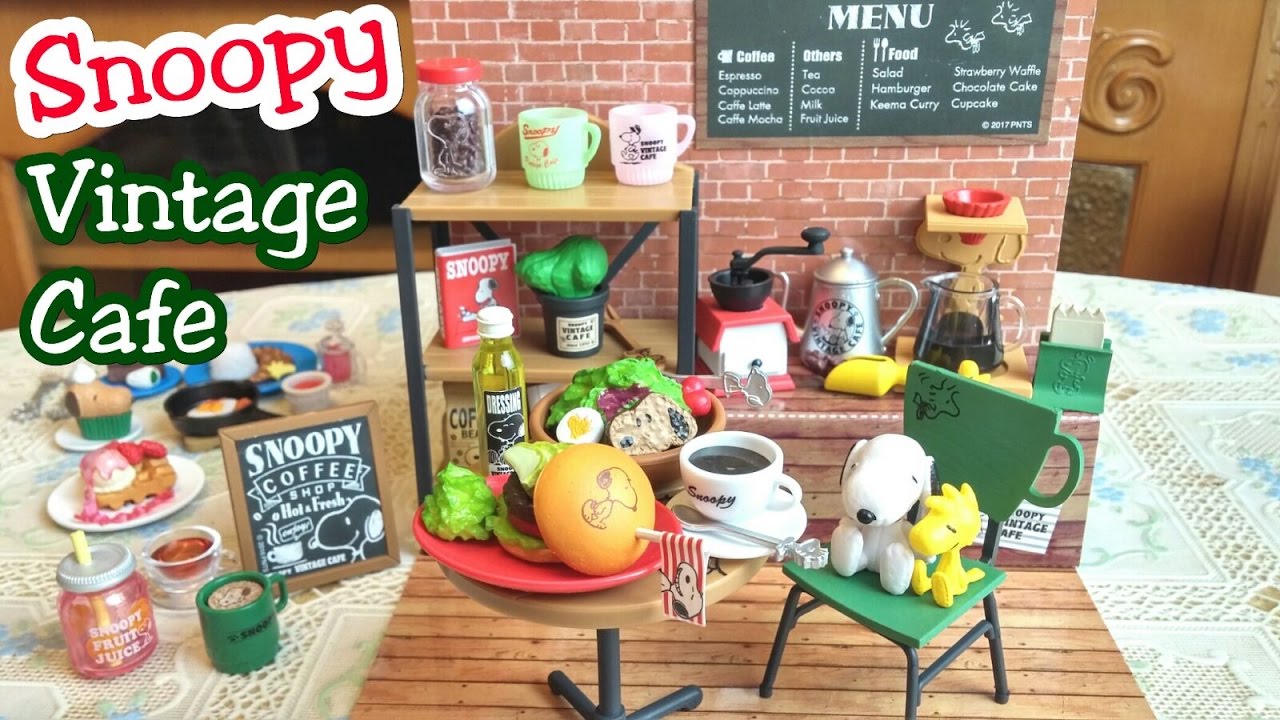 Re-Ment Snoopy Vintage Cafe リーメント スヌーピー ヴィンテージカフェ