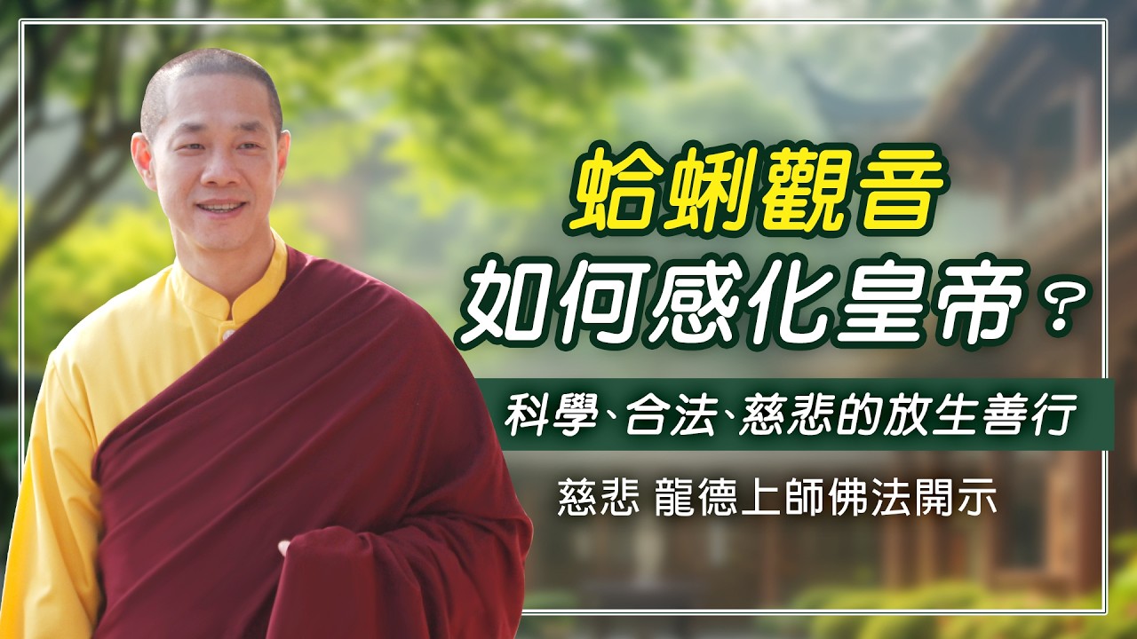 蛤蜊觀音如何感化皇帝？｜龍德上師開示：科學、合法、慈悲的放生善行