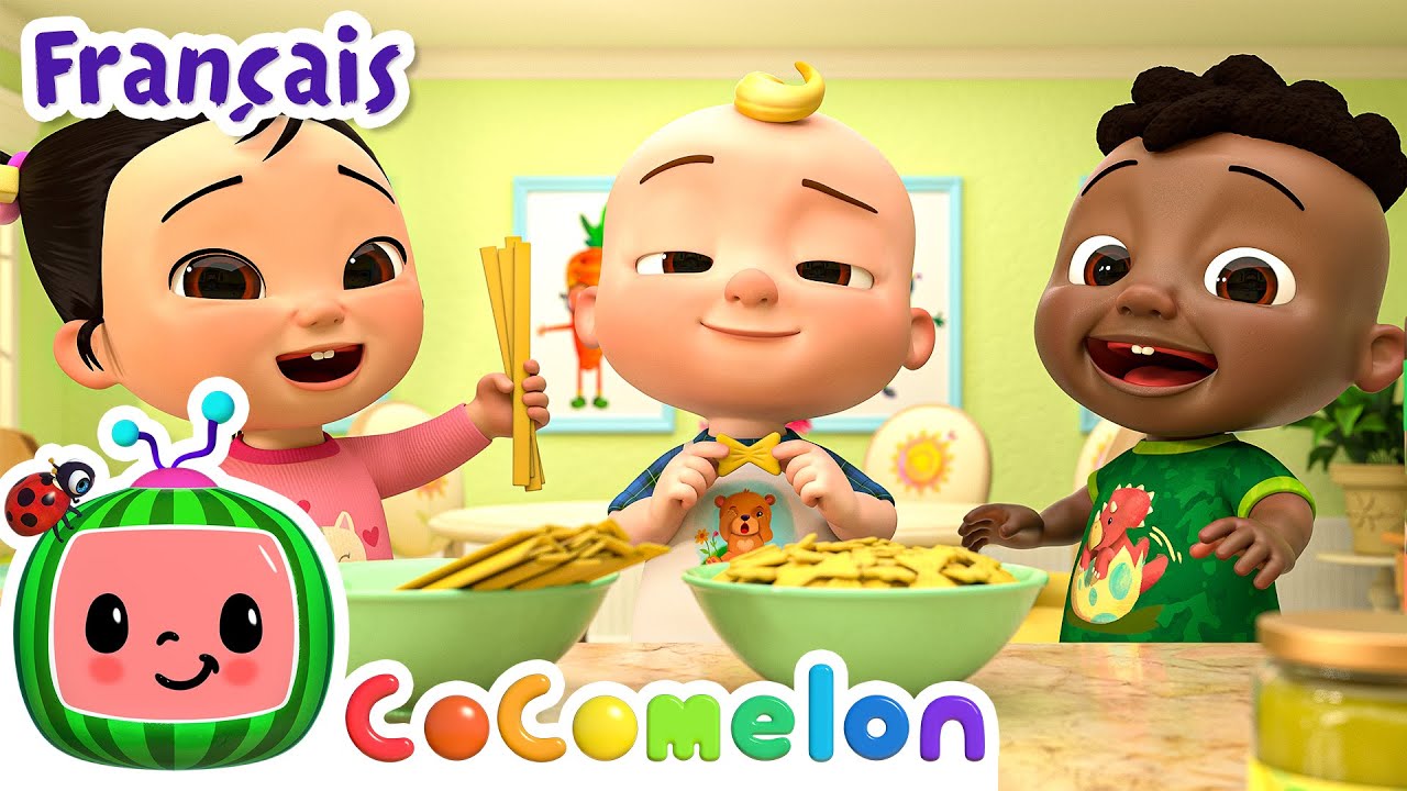La chanson des P&acirc;tes ! | CoComelon en Fran&ccedil;ais | Chansons pour b&eacute;b&eacute;s