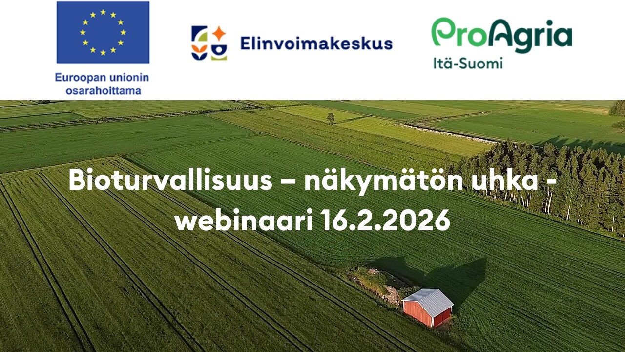 Bioturvallisuus – näkymätön uhka -webinaari 16.2.2026