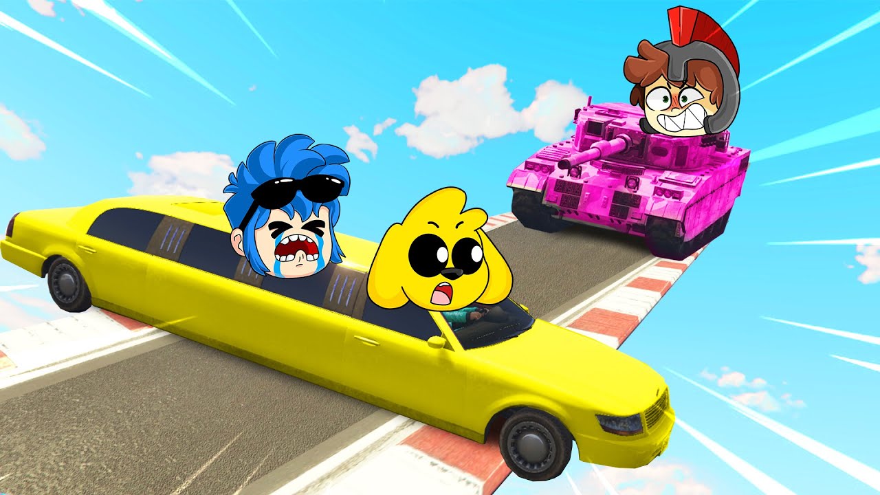¡COCHE MÁS LARGO vs TANQUE BLINDADO! 😂😱 ¿QUIÉN GANARÁ ESTA CARRERA entre COMPAS? 😂 GTA 5